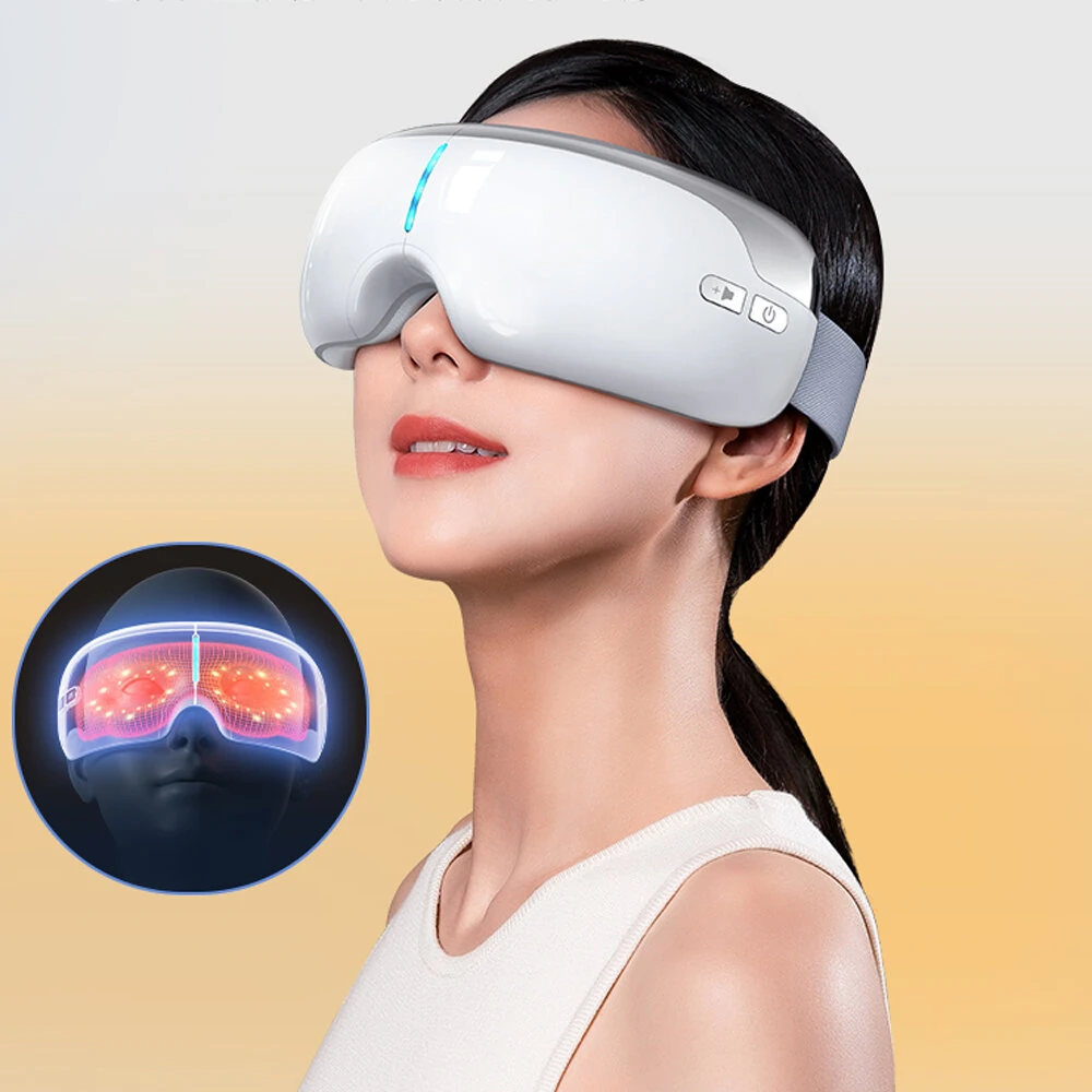 (image for) KONKA Foldable Eye Massager with Graphene Heating 3/5 Adjustable Modes 42&deg;C Warm Compress USB Rechargeable for Eye Strain Relief