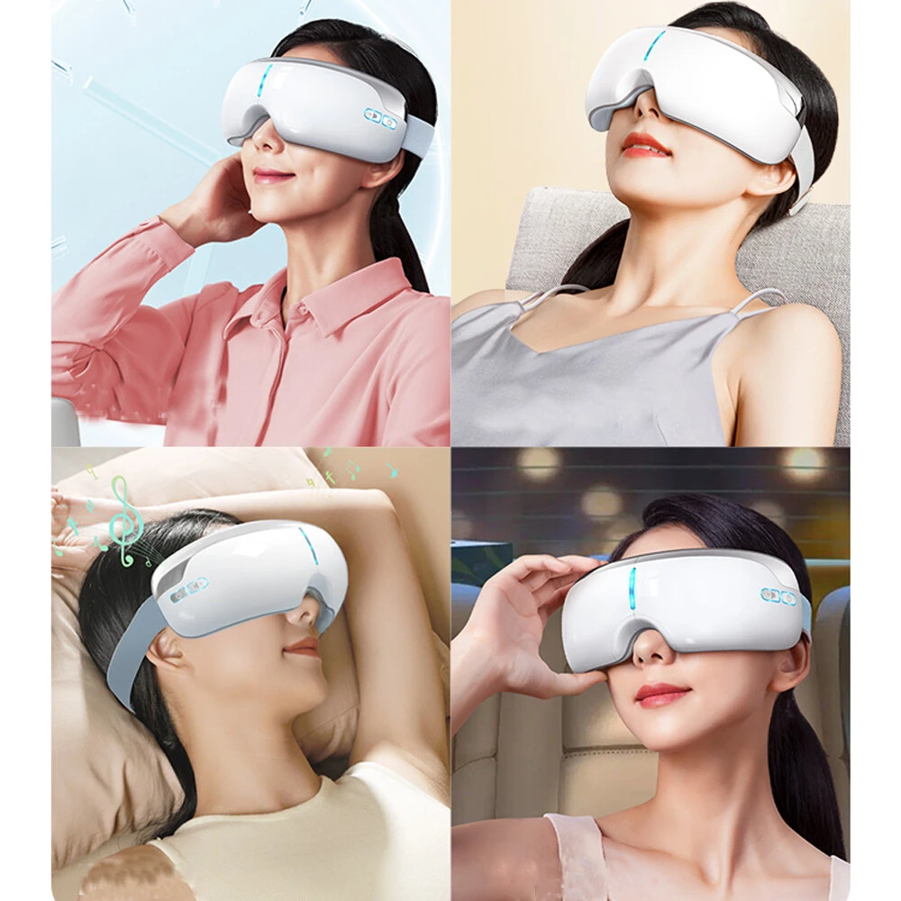 (image for) KONKA Foldable Eye Massager with Graphene Heating 3/5 Adjustable Modes 42&deg;C Warm Compress USB Rechargeable for Eye Strain Relief